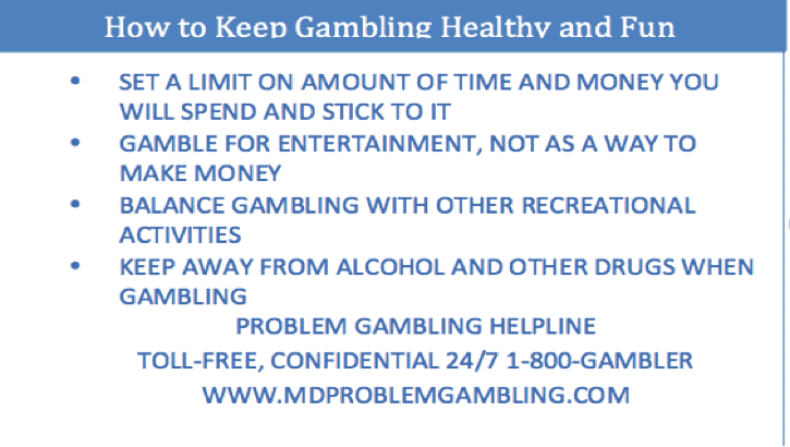 How to Keep Gambling Healthy
